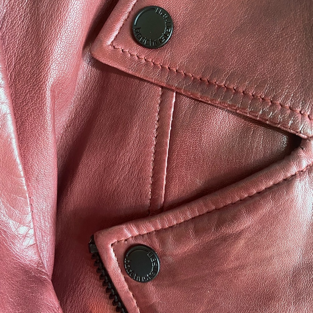 Bod & Christensen Lamb Skin Buttery Leather Jacket - Picture 3 of 7